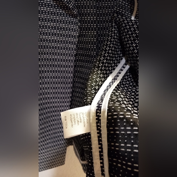 Ming Wang Navy Blue/White Blazer/Jacket 3/4 Sleeve Size XS NWT $275 MSRP - Picture 9 of 9